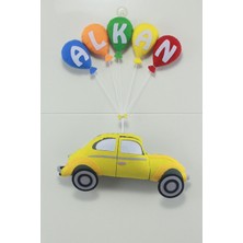 Renkli Hayallerim Alkan Isimli Vosvos Bebek ve Hastane Odası Kapı Süsü