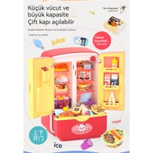 Love Home Çocuk Oyun Evi Çok Fonksiyonlu Mutfak Simülasyon Buzdolabı Oyuncak Erkek ve Kız Bulmaca Erken Eğitim Anaokulu (Yurt Dışından)