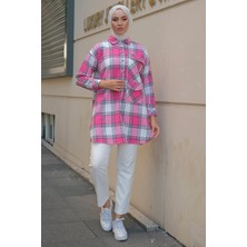 Tek Cepli Oduncu Gömlek Pembe HM2271