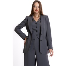 One8 Çift Düğmeli Yırtmaçlı Blazer Ceket