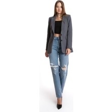 One8 Çift Düğmeli Yırtmaçlı Blazer Ceket