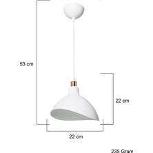 Modelight Esta Çember Beyaz Avize Yemek Odası Yatak Odası Oturma Odası Salon