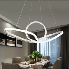 Hevsel Papyon Siyah Gövde Sarkıt Model Modern LED Aydınlatma