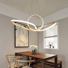 Hevsel Papyon Siyah Gövde Sarkıt Model Modern LED Aydınlatma