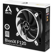 Arctic Bionix F120 Gaming Fan With Pwm Pst Case Fan 120MM (12CM Kasa Fanı Siyah&beyaz ) (ACFAN00093A)