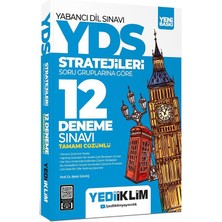 Yediiklim Yayınları YDS YÖKDİL Stratejileri Soru Gruplarına Göre Tamamı Çözümlü 12 Deneme Sınavı