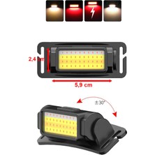 Paras Ticaret 5 Mod Aydınlatma Oynar Başlı Kafa Feneri 50 Cob LED Kafa Lambası (5,9 cm x 2,4 Cm)