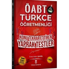 Türkçe Öabtdeyiz Öabt Türkçe Öğretmenliği Yaprak Testler - Enes Kaan Şahin Türkçe Öabtdeyiz