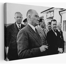 Doğal Tercih Atatürke Bakan Şükrü Kaya Dekoratif Duvar TABLOSU-6637