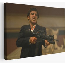 Doğal Tercih Scarface Alpacino Italyan Mafya Kanvas TABLO-5147