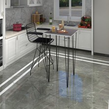 Kenz Life  Knsz Masa Sandalye Takımı HEM105ZENGIN Grisyh 060*060 1 Sandalye Syhsyh Kolçaklı