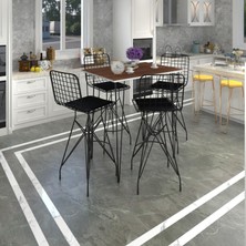 Kenz Life  Knsz Masa Sandalye Takımı HEM105ZENGIN Cvzsyh 130*070 4 Sandalye Syhsyh