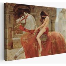 Doğal Tercih Lady Godiva'in John Collier Duvar TABLOSU-6647