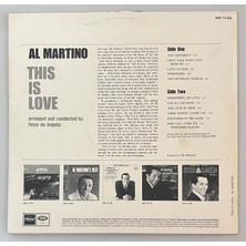 Al Martino This Is Love (Orjinal Dönem 1966 Alman Baskı)