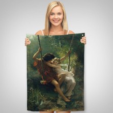 Harita Sepeti Pierre Auguste Cot'Ün Ilkbahar Adlı Duvar Örtüsü-Halısı-6355