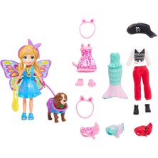 GDM15 Polly Pocket ve Hayvan Dostu Kostüm Giyiyor Oyun Seti / +4 Yaş