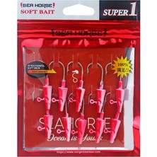 Sea Horse Balık Kafa Jig Head 7gr 10 Lu Pkt Kırmız