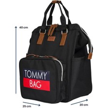 Tommybaby Soft Anne Bebek Bakım Sırt Çantası Termal Biberonlu Bebek Arabası Askı Aparatlı