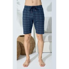 Kly 196B Battal Büyük Beden Ekoseli Tek Şort