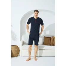 Kly Pijama Kly 9126 Yarım Kollu Battal Büyük Beden Şort Pijama Takım