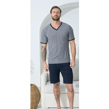 Kly Pijama Kly 9403 V Yaka Şort Pijama Takım