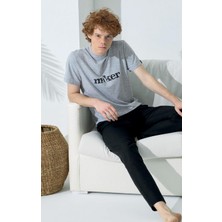 Kly Pijama Kly 1013 Sıfır Yaka Yarım Kol Spor Pijama Takım