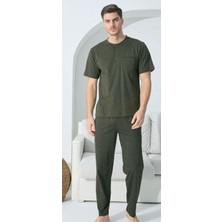 Kly Pijama Kly 9507 Yarım Kol Altı Kareli Pijama Takım