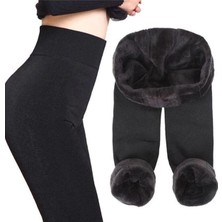 LaRosa Lingerie Larosa Içi Peluş Polar Kürklü Dikişli Termal Kışlık Tayt 4 Lü Paket