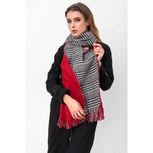 Saria Moda Çitf Taraflı Desen Kadın Omuz Şalı