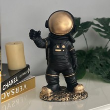 Poyamum Astronot Figür,obje,biblo, Aksesuar (Siyah)