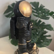 Poyamum Astronot Figür,obje,biblo, Aksesuar (Siyah)