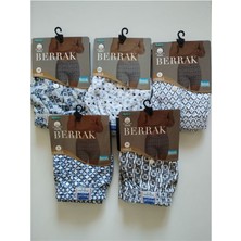 Berrak 1053 5'li Pamuk Penye Rahat Kesim Erkek Boxer
