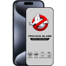 Caseart Apple iPhone 15 Pro Tam Kaplayan Privacy Hayalet Temperli Ekran Koruycu Cam