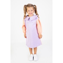 Harika Kids Kız Çocuk Iki Iplik Kumaş Orta Kalınlıkta Uzun Kollu Örme Basicelbise