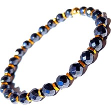 Doğal Taş Bileklik Kolye Hematit - 6 mm