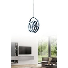 Hevsel Küçük Kıvrımlı Siyah Gövde Sarkıt Model Modern LED Aydınlatma