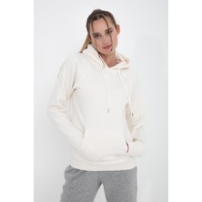 Irmak Kapüşonlu Kanguru Cep Detaylı Örme Sweatshirt