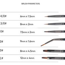 Vox Art Detay Fırça Seti 6'lı -Tezhip Fırça Seti
