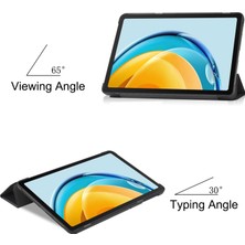 ZSHSKJ Huawei Için Matepad Se 10.4 Custer Boyalı 3 Kat Tutucu Deri Tablet Çanta (Yurt Dışından)