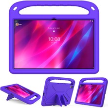 ZSHSKJ For Lenovo Tab P11 TB-J606F / Tab P11 Plus TB-J607F Portable Handle Eva Shockproof Anti Falling Protective Case With Triangle Holder(Red) (Yurt Dışından)