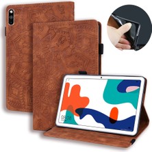 ZSHSKJ For Huawei Matepad 10.4 Calf Pattern Double Folding Design Embossed Leather Case With Holder & Card Slots & Pen Slot & Astic Band (Yurt Dışından)