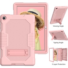 ZSHSKJ For Huawei Matepad T10 Contrast Color Robot Shockproof Silicone + Pc Protective Case With Holder (Yurt Dışından)