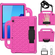 ZSHSKJ For Huawei Mediapad T5 10.1 Diamond S Eva Anti-Fall Shockproof Sleeve Protective Shl Case With Holder & Strap(Black) (Yurt Dışından)