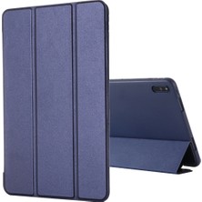 Gebei For Huawei Matepad 10.4 Gebeı Shockproof Horizontal Flip Leather Case With Three-Folding Holder(Blue) (Yurt Dışından)