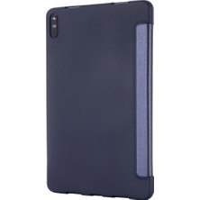 Gebei For Huawei Matepad 10.4 Gebeı Shockproof Horizontal Flip Leather Case With Three-Folding Holder(Blue) (Yurt Dışından)