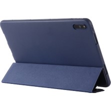 Gebei For Huawei Matepad 10.4 Gebeı Shockproof Horizontal Flip Leather Case With Three-Folding Holder(Blue) (Yurt Dışından)