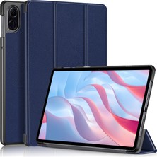 ZSHSKJ Custer Pure Color 3-Fold Holder Leather Tablet Case For Honor Pad X9 / X8 Pro 11.5 (Yurt Dışından)