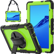 ZSHSKJ For Huawei Mediapad T5 Shockproof Colorful Silicone + Pc Protective Case With Holder & Shoulder Strap & Hand Strap (Yurt Dışından)