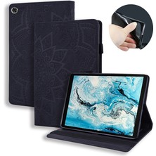 ZSHSKJ Calf Pattern Double Folding Design Embossed Leather Case With Holder & Card Slots & Pen Slot & Astic Band For Lenovo Tab M8 TB-8505F 8505X 8.0 (Yurt Dışından)