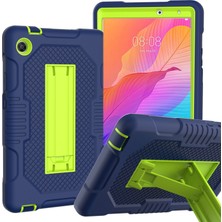 ZSHSKJ For Huawei Matepad T8 8.0(2020) Contrast Color Robot Shockproof Silicone + Pc Protective Case With Holder (Yurt Dışından)